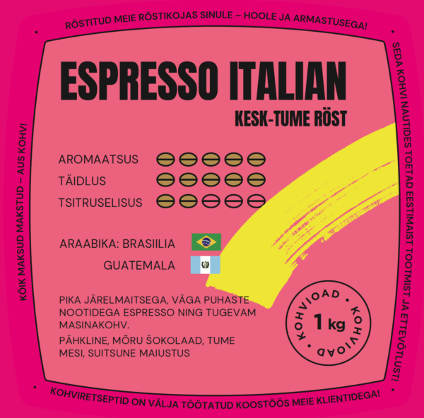 COFFEECUP ESPRESSO ITALIAN espressouba 1 kg