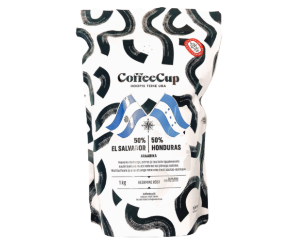 CoffeeCup käsitöökohv: 50% El Salvador / 50% Honduras