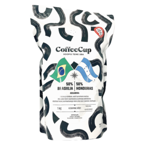 CoffeeCup käsitöökohv: 50% Brasiilia / 50% Honduras